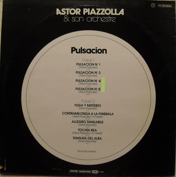 Astor Piazzolla - Pulsacion | Columbia (2C 066-96.680) - 2