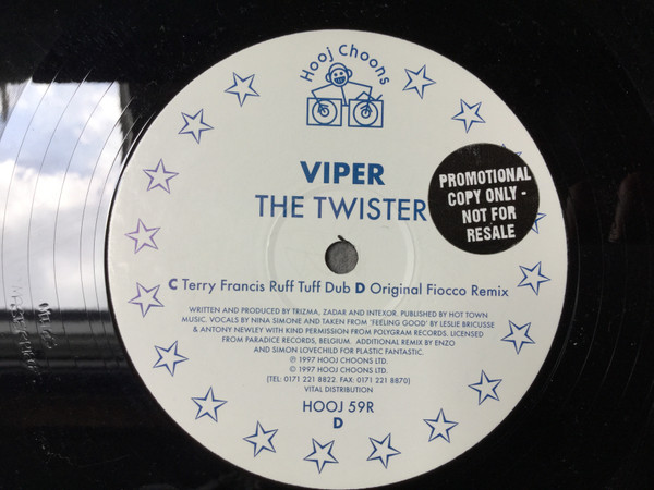 Viper - The Twister | Hooj Choons (HOOJ 59R)