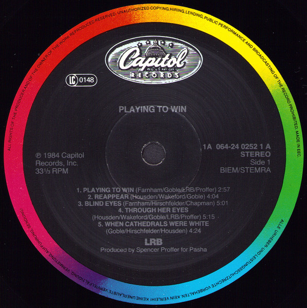 Little River Band - Playing To Win | Capitol Records (1A 064-24 0252 1) - 3 Little River Band - Playing To Win | Capitol Records (1A 064-24 0252 1) - 3