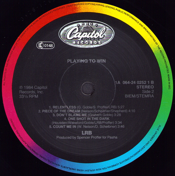Little River Band - Playing To Win | Capitol Records (1A 064-24 0252 1) - 4 Little River Band - Playing To Win | Capitol Records (1A 064-24 0252 1) - 4