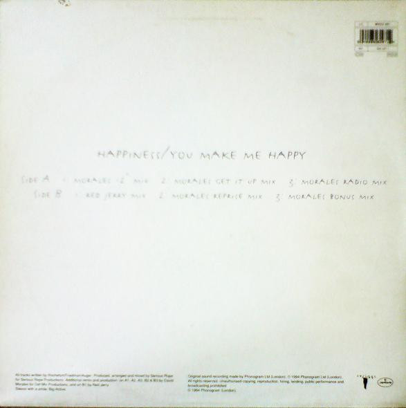 Serious Rope - Happiness / You Make Me Happy (David Morales And Red Jerry Mixes) | Mercury (MRXX 407)