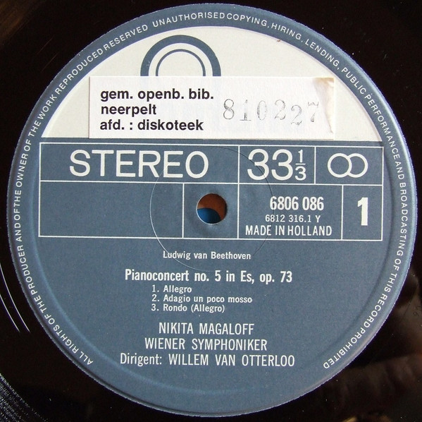 Ludwig van Beethoven - Wiener Symphoniker , Orchestre Des Concerts Lamoureux , Willem Van Otterloo , Igor Markevitch , Nikita Magaloff - Pianoconcert Èn Symfonie No. 5 | Fontana (6806 086) - 4 Ludwig van Beethoven - Wiener Symphoniker , Orchestre Des Concerts Lamoureux , Willem Van Otterloo , Igor Markevitch , Nikita Magaloff - Pianoconcert Èn Symfonie No. 5 | Fontana (6806 086) - 4