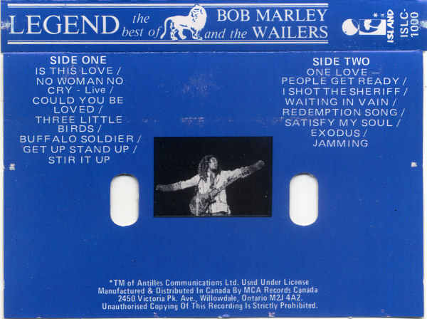 Bob Marley & The Wailers - Legend - The Best Of Bob Marley And The Wailers | Island Records (ISLC 1000) - 2