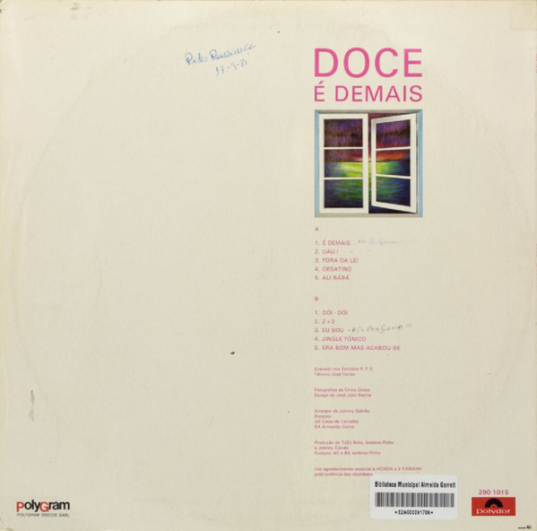 Doce - É Demais | Polydor (290 1015) - 2