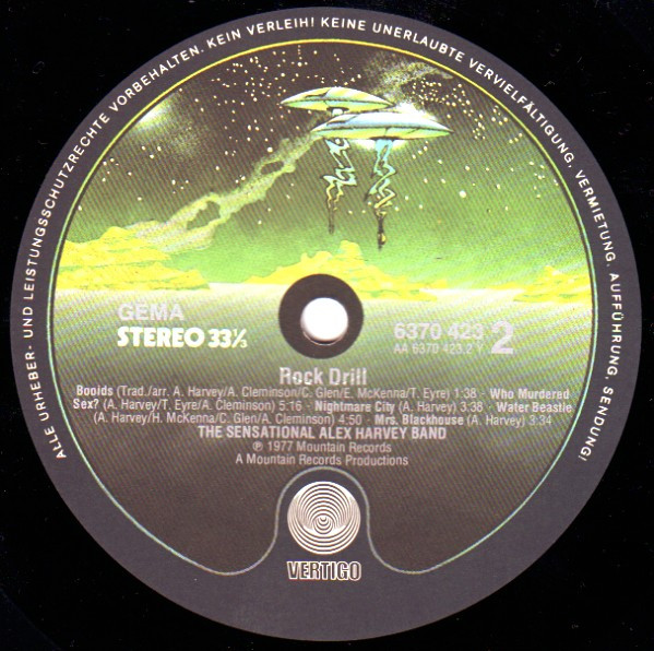 The Sensational Alex Harvey Band - Rock Drill | Vertigo (6370 423) - 4 The Sensational Alex Harvey Band - Rock Drill | Vertigo (6370 423) - 4