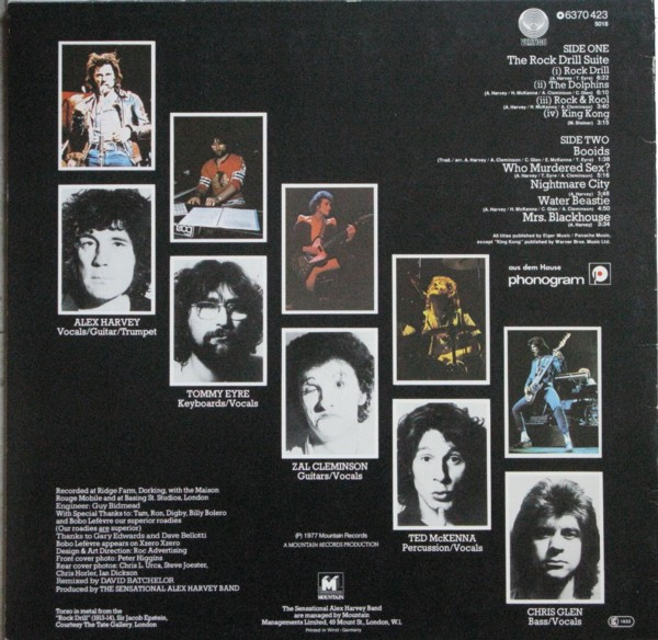 The Sensational Alex Harvey Band - Rock Drill | Vertigo (6370 423) - 2 The Sensational Alex Harvey Band - Rock Drill | Vertigo (6370 423) - 2