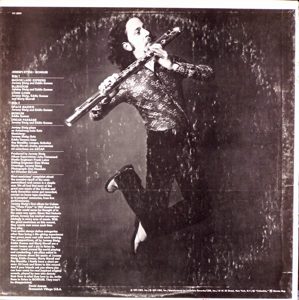 Jeremy Steig - Monium | Columbia (KC 32579) - 2
