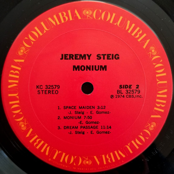 Jeremy Steig - Monium | Columbia (KC 32579) - 4