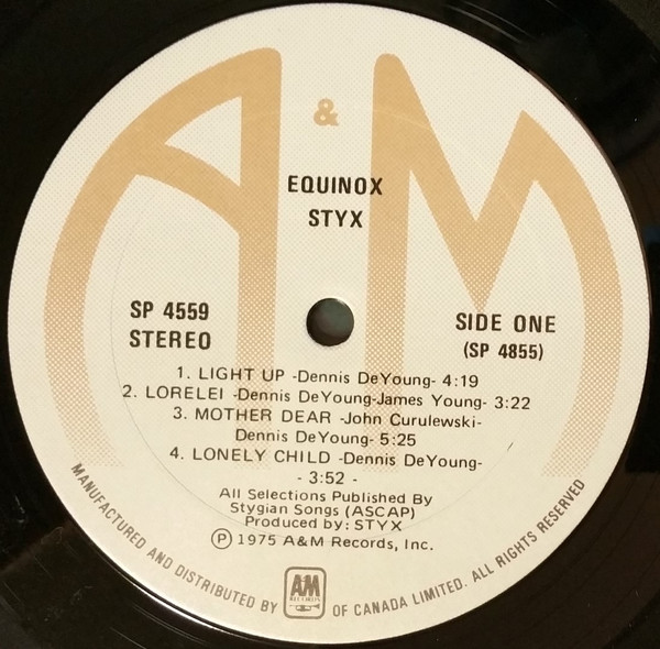 Styx - Equinox | A&M Records (SP 4559) - 3 Styx - Equinox | A&M Records (SP 4559) - 3