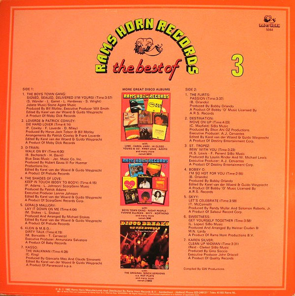Various - The Best Of Rams Horn Records 3 | Rams Horn Records (RAMSH 5044) - 2