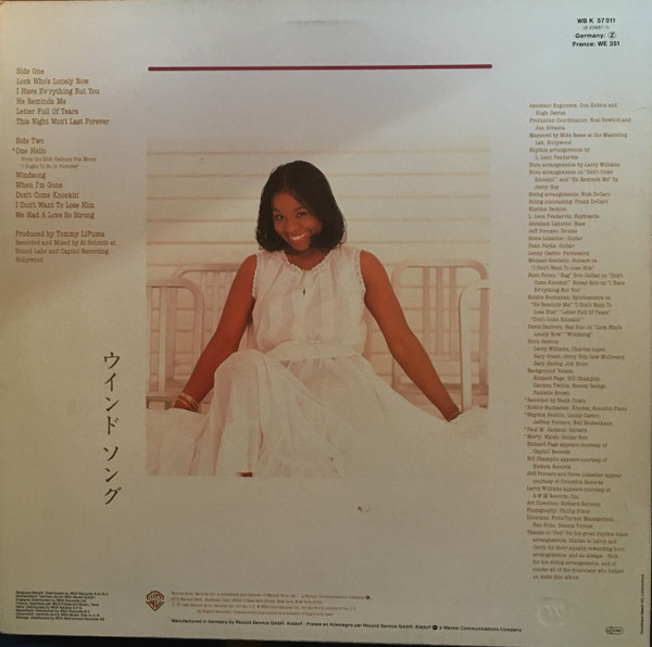 Randy Crawford - Windsong | Warner Bros. Records (WB K 57 011) - 2