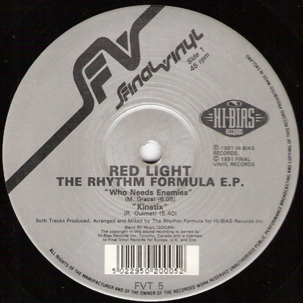 Red Light - The Rhythm Formula E.P. | Final Vinyl (FVT 5) - 2