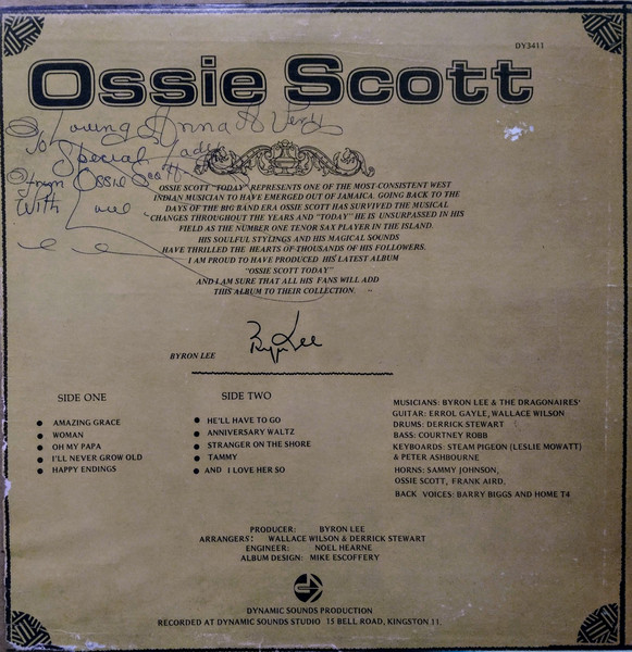 Ossie Scott - Today | Dynamic Sounds (DY-3411) - 2 Ossie Scott - Today | Dynamic Sounds (DY-3411) - 2