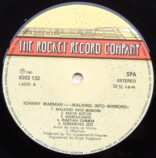 Johnny Warman - Walking Into Mirrors | The Rocket Record Company (6302 132) - 2