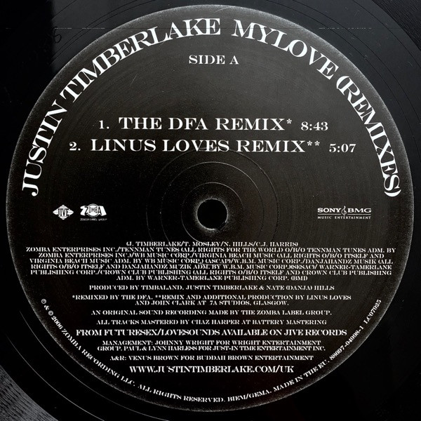 Justin Timberlake - My Love (Remixes) | Zomba Label Group (88697-04998-1) - 2 Justin Timberlake - My Love (Remixes) | Zomba Label Group (88697-04998-1) - 2