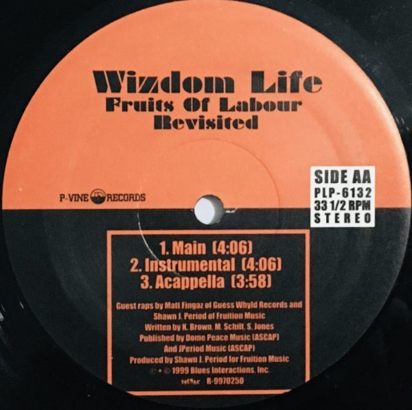 Wizdom Life - Jazz Slim / Fruits Of Labor Revisited | P-Vine Records (PLP-6132) - 3 Wizdom Life - Jazz Slim / Fruits Of Labor Revisited | P-Vine Records (PLP-6132) - 3