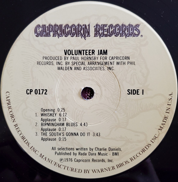Various - Volunteer Jam | Capricorn Records (CP 0172) - 3 Various - Volunteer Jam | Capricorn Records (CP 0172) - 3