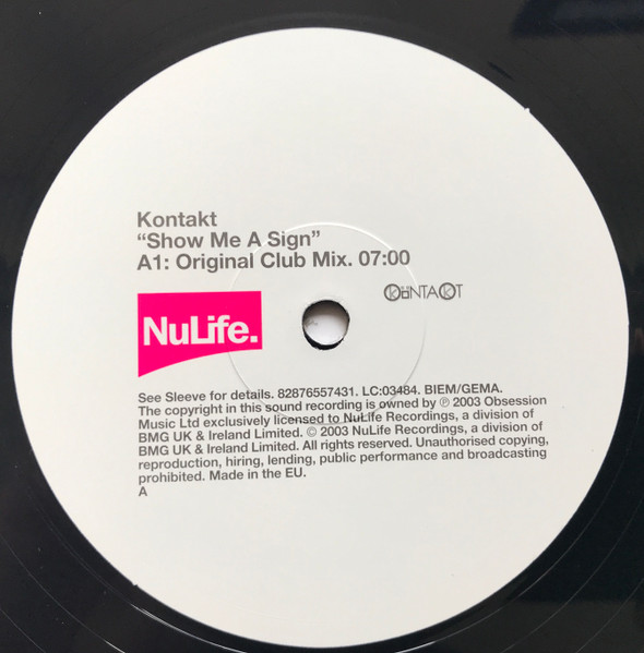 Kontakt - Show Me A Sign | NuLife (82876557431) - 4