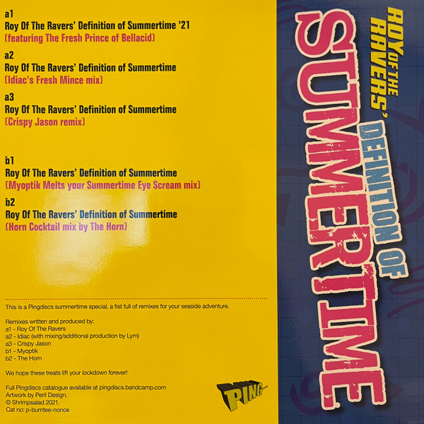 Roy Of The Ravers - Definition Of Summertime | Ping Disc (p-bumtee-nonce) - 2