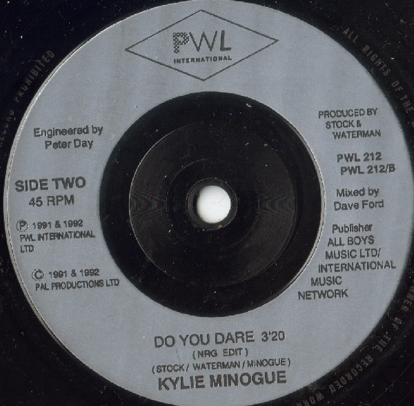 Kylie Minogue - Give Me Just A Little More Time | PWL Records (PWL 212) - 4