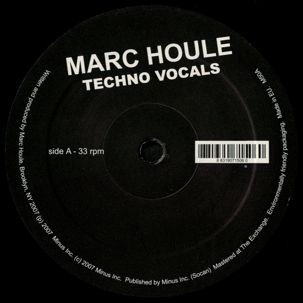 Marc Houle - Techno Vocals | M_nus (M50) - main