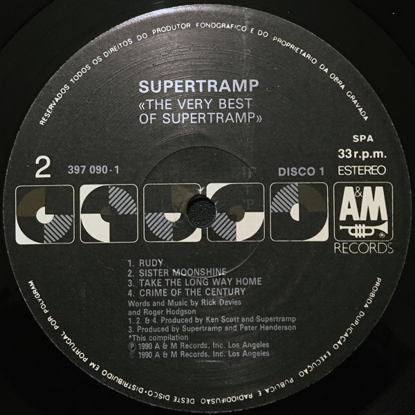 Supertramp - The Very Best Of Supertramp | A&M Records (397 090-1) - 4