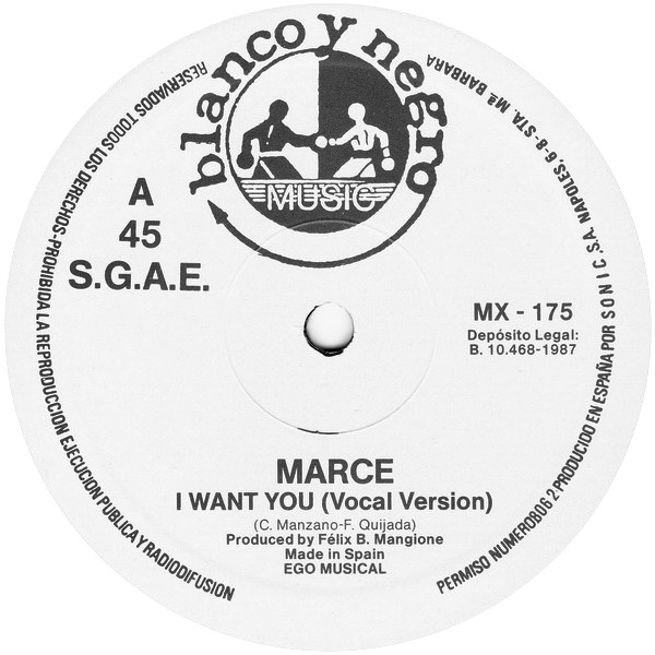 Marce - I Want You | Blanco Y Negro (MX - 175) - 3