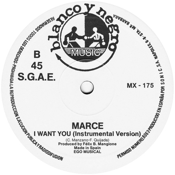Marce - I Want You | Blanco Y Negro (MX - 175) - 4