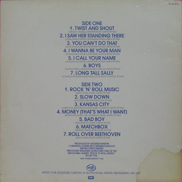 The Beatles - Rock 'N' Roll Music, Volume 1 | SFP (4M 032-06137) - 2