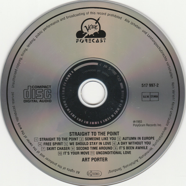Art Porter - Straight To The Point | Verve Forecast (517 997-2) - 3