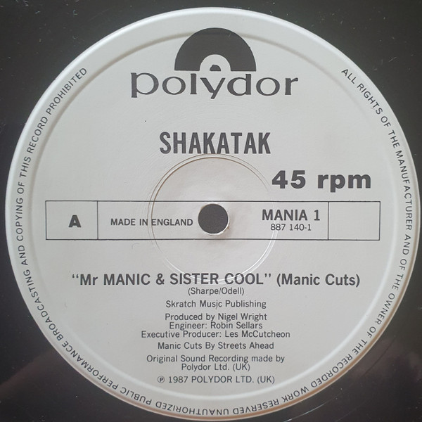 Shakatak - Mr. Manic & Sister Cool (Manic Cuts) | Polydor (MANIA 1) - main
