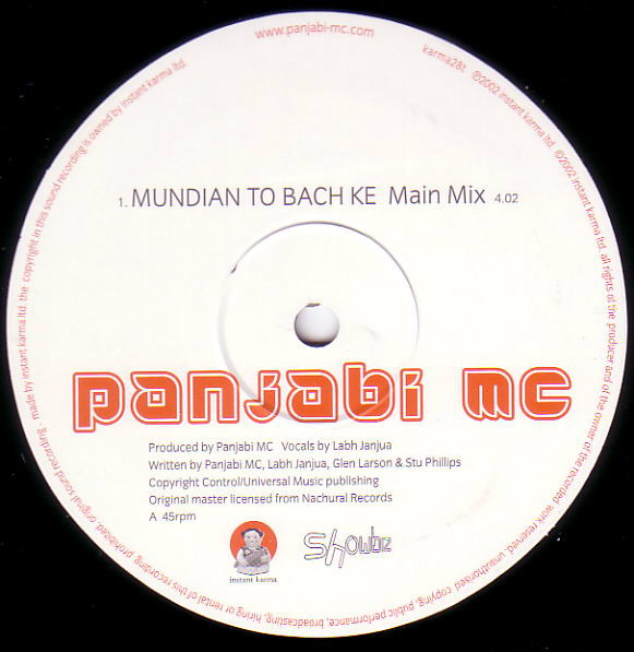 Panjabi MC - Mundian To Bach Ke | Instant Karma (Karma28t) - 2
