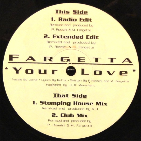 Fargetta - Your Love | X:treme Records (XTR12)