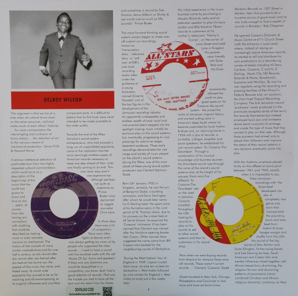 Various - Coxsone's Music 2: The Sound Of Young Jamaica (More Early Cuts From The Vaults Of Studio One 1959-63) | Soul Jazz Records (SJR LP332) - 3 Various - Coxsone's Music 2: The Sound Of Young Jamaica (More Early Cuts From The Vaults Of Studio One 1959-63) | Soul Jazz Records (SJR LP332) - 3