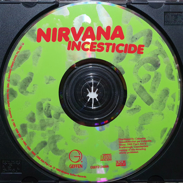 Nirvana - Incesticide [CD] | Geffen Records (CGEFD-24504) - 2