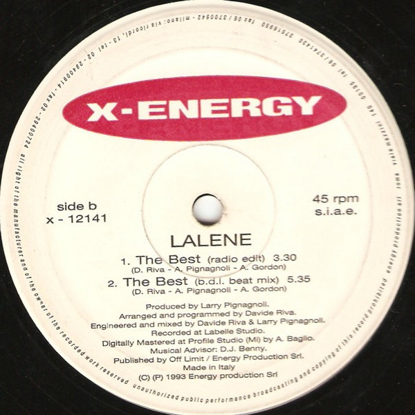 Lalene - The Best | X-Energy Records (X-12141) - 3