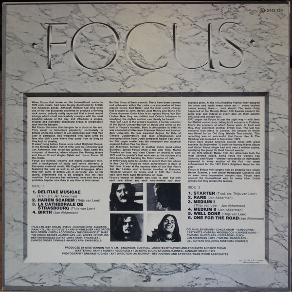 Focus - Hamburger Concerto | Polydor (2442 124) - main