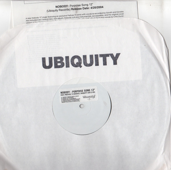 Nobody - Porpoise Song EP | Ubiquity (UR12 148) - 2 Nobody - Porpoise Song EP | Ubiquity (UR12 148) - 2