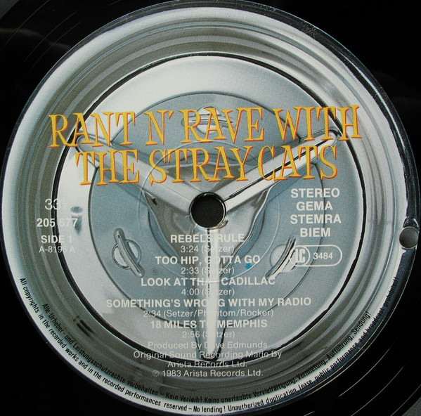 Stray Cats - Rant N' Rave With The Stray Cats | Arista (STRAY 3 205 677) - 2 Stray Cats - Rant N' Rave With The Stray Cats | Arista (STRAY 3 205 677) - 2