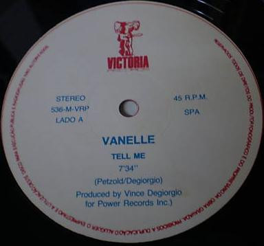 Vanelle - Tell Me | Victoria Records (536-M-VRP) - 2