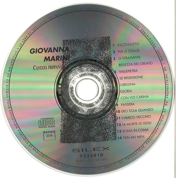 Quartetto Vocale Giovanna Marini - Cantata Profana | Silex (Y225010) - 2 Quartetto Vocale Giovanna Marini - Cantata Profana | Silex (Y225010) - 2