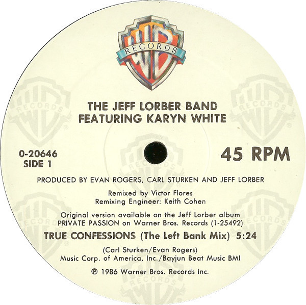 The Jeff Lorber Band Featuring Karyn White - True Confessions | Warner Bros. Records (0-20646) - 3 The Jeff Lorber Band Featuring Karyn White - True Confessions | Warner Bros. Records (0-20646) - 3
