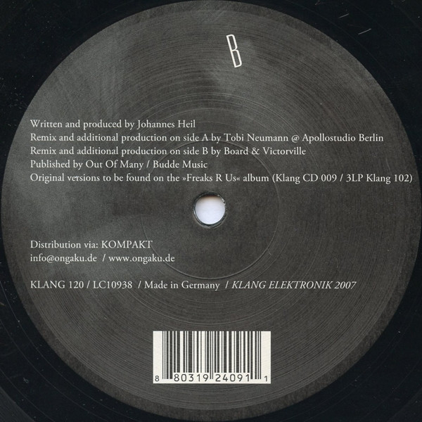 Johannes Heil - Remix R Us Pt.2 | Klang Elektronik (KLANG 120) - 2