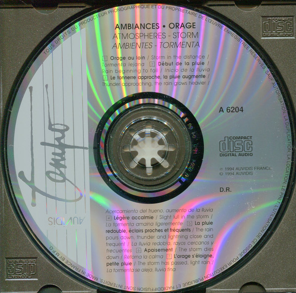 Jean-Paul Bataille - Ambiances • Orage = Atmospheres • Storm = Ambientes • Tormenta | Auvidis Tempo (A 6204) - 3