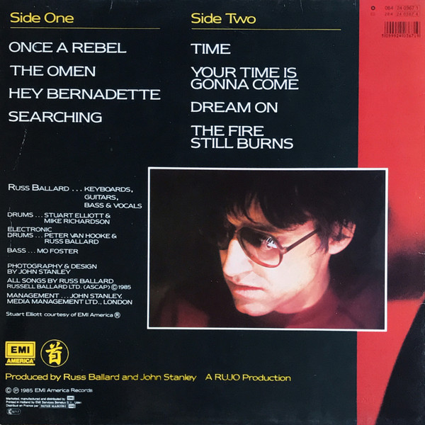 Russ Ballard - The Fire Still Burns | EMI America (1C 064-24 0367 1) - 2 Russ Ballard - The Fire Still Burns | EMI America (1C 064-24 0367 1) - 2