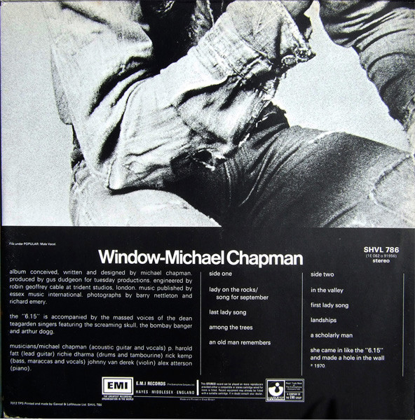 Michael Chapman - Window | Harvest (SHVL 786) - 4 Michael Chapman - Window | Harvest (SHVL 786) - 4