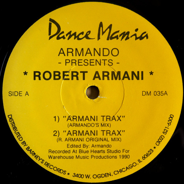 Armando Presents Robert Armani - Armani Trax | Dance Mania (DM 035) - main Armando Presents Robert Armani - Armani Trax | Dance Mania (DM 035) - main