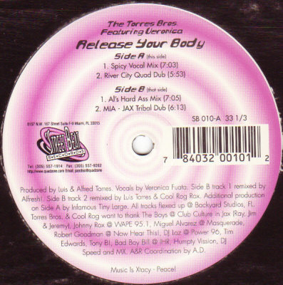 The Torres Bros. Featuring Veronica Fuata - Release Your Body | StreetBeat Records (SB 010) - 2 The Torres Bros. Featuring Veronica Fuata - Release Your Body | StreetBeat Records (SB 010) - 2