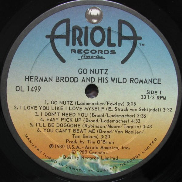 Herman Brood & His Wild Romance - Go Nutz | Ariola Records America (OL 1499) - 3 Herman Brood & His Wild Romance - Go Nutz | Ariola Records America (OL 1499) - 3