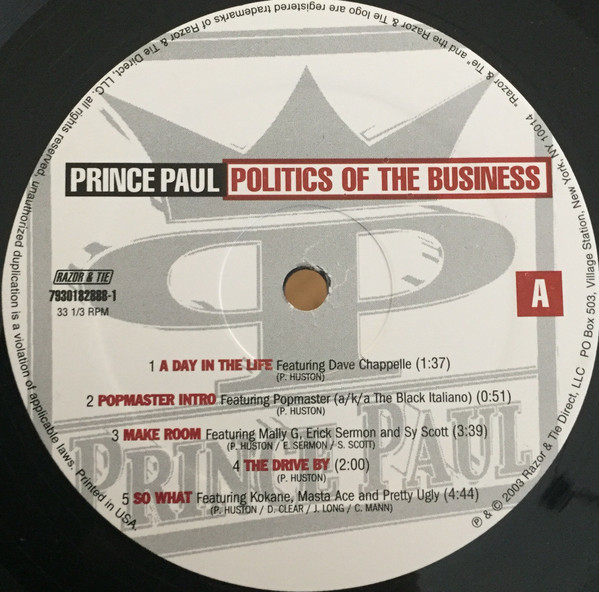 Prince Paul - Politics Of The Business | Razor & Tie (7930182888-1) - 3